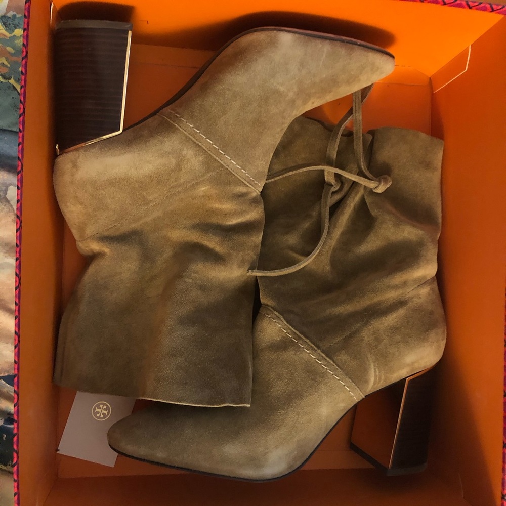 Tory Burch suede booties